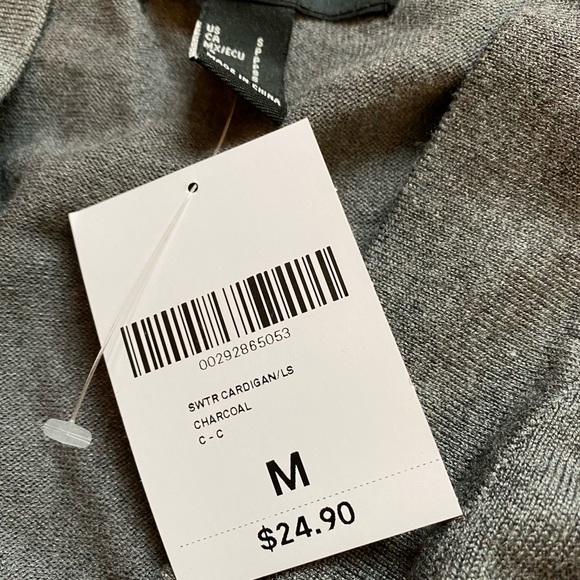 NWT Forever 21 Grey Cardigan - Picture 5 of 5